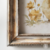 水彩画のヒヨコの絵 ファーム動物 ポスター