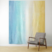 水彩画のビーチと海の風景 タペストリー (インサイチュ)