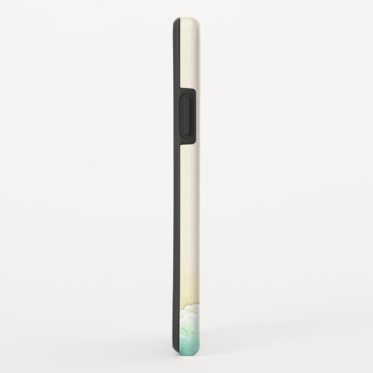 水彩画のビーチの植物のビーチサンダル Case-Mate iPhoneケース (裏面/右)