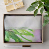 水彩画のピンクのチューリップ 薄葉紙 (ギフト)