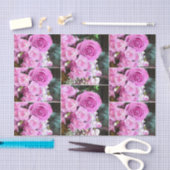 水彩画のピンクのバラのカーネーションのベビーの呼吸 薄葉紙 (クラフト)