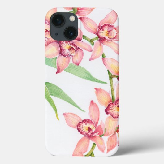 水彩画のピンクの花 Case-Mate iPhoneケース (裏面)