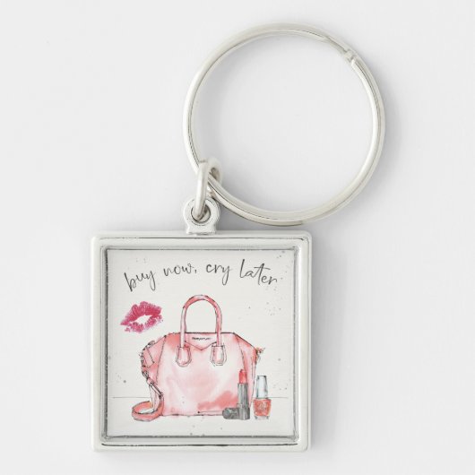 水彩画のファッション|の買物は今後で叫びます キーホルダー (正面)