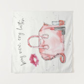 水彩画のファッション|の買物は今後で叫びます タペストリー (正面)