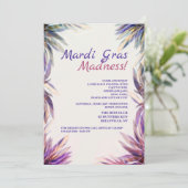 水彩画のファンタジーの謝肉祭の招待状 招待状 (スタンド正面)