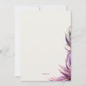 水彩画のファンタジーの謝肉祭の招待状 招待状 (裏面)