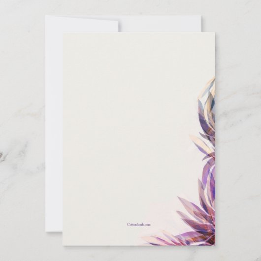 水彩画のファンタジーの謝肉祭の招待状 招待状 (裏面)