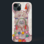 水彩画のフェスティバルのラマ iPhone 13ケース<br><div class="desc">フェスティバルのラマの芸術家: Chariklia Zarris</div>