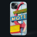 水彩画のフェニックスのモーテル iPhone 13ケース<br><div class="desc">水彩画のフェニックスのモーテルの芸術家: Naomi McCavitt</div>