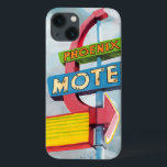 水彩画のフェニックスのモーテル iPhone 13ケース<br><div class="desc">水彩画のフェニックスのモーテルの芸術家: Naomi McCavitt</div>