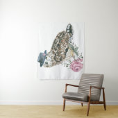 水彩画のフクロウ タペストリー (インサイチュ)