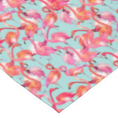 水彩画のフラミンゴは2つを集めました テーブルクロス (アングル)