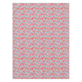 水彩画のフラミンゴは2つを集めました テーブルクロス (正面)