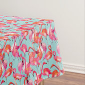 水彩画のフラミンゴは2つを集めました テーブルクロス (インサイチュ)