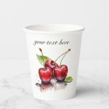 水彩画のフレッシュチェリートリオ カスタム