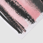 水彩画のブラシの打撃のばら色の金ゴールドのフェイクなグリッター 薄葉紙 (詳細)