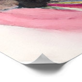 水彩画のプードル懇親会 ポスター (角)