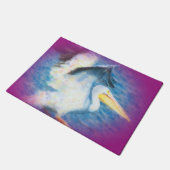 水彩画のペリカン17のドア・マット ドアマット (アングル)