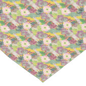 水彩画のペルーの女性及びラマパターン ショートテーブルランナー (コーナー)