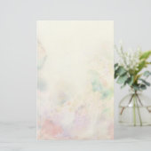 水彩画のペンキとの抽象的でグランジな質 便箋 (スタンド正面)