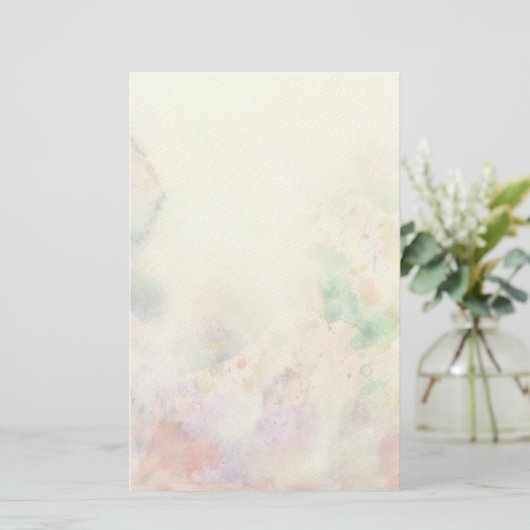 水彩画のペンキとの抽象的でグランジな質 便箋 (スタンド正面)