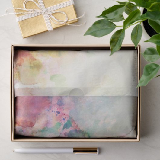 水彩画のペンキとの抽象的でグランジな質 薄葉紙 (ギフト)