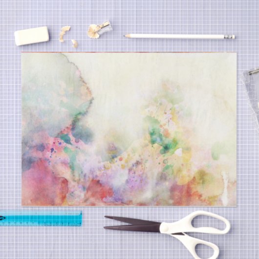 水彩画のペンキとの抽象的でグランジな質 薄葉紙 (クラフト)