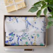 水彩画のペンキの（ばちゃばちゃ）跳ねる 薄葉紙 (ギフト)