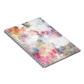 水彩画のペンキ2との抽象的でグランジな質 ノートブック (右側)