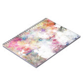 水彩画のペンキ2との抽象的でグランジな質 ノートブック (左側)