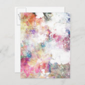 水彩画のペンキ2との抽象的でグランジな質 ポストカード (正面/裏面)