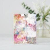 水彩画のペンキ2との抽象的でグランジな質 ポストカード (スタンド正面)