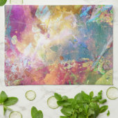 水彩画のペンキ3との抽象的でグランジな質 キッチンタオル (折り畳み)