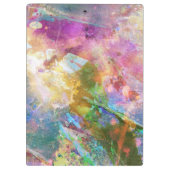 水彩画のペンキ3との抽象的でグランジな質 クリップボード (裏面)