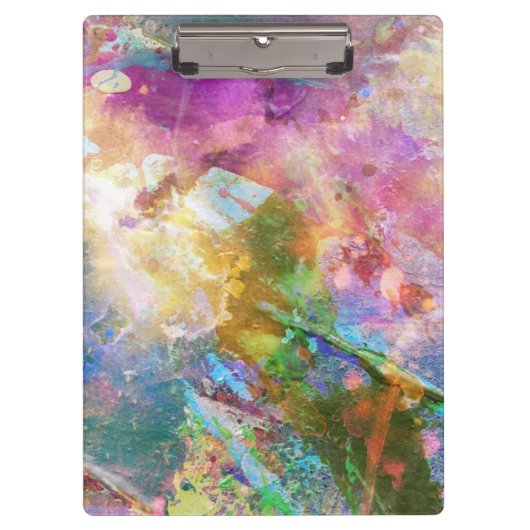 水彩画のペンキ3との抽象的でグランジな質 クリップボード (正面)