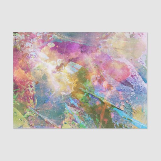 水彩画のペンキ3との抽象的でグランジな質 薄葉紙 (正面)