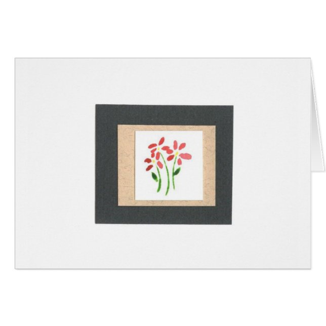 水彩画のペーパーコラージュ (正面横)