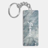 水彩画のペーパー キーホルダー (正面左)