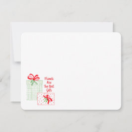 水彩画のホリデーフレンズは最高の贈り物 ノートカード