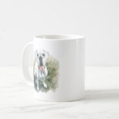 水彩画のボクサー犬 コーヒーマグカップ (正面左)