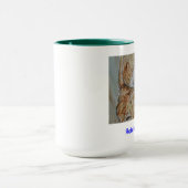 水彩画のポートレートのマグ マグカップ (中央)