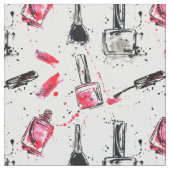 水彩画のマニキュアパターン ファブリック (クローズアップ)