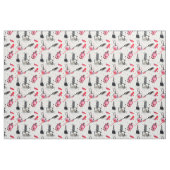 水彩画のマニキュアパターン ファブリック (ファットクウォーター)