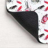 水彩画のマニキュアパターン マウスパッド (コーナー)