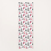 水彩画のマニキュアパターン ヨガマット (正面)