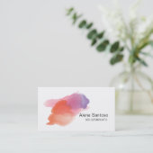 水彩画のメイクアーティスト 名刺 (スタンド正面)