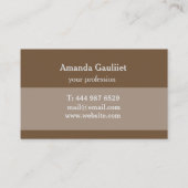 水彩画のモダンな名刺 名刺 (裏面)