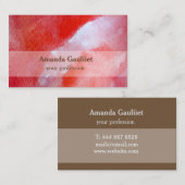 水彩画のモダンな名刺 名刺 (正面/裏面)