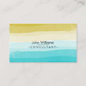 水彩画のモダンの抽象芸術によって絵を描かれるブラシの芸術 名刺 (正面)