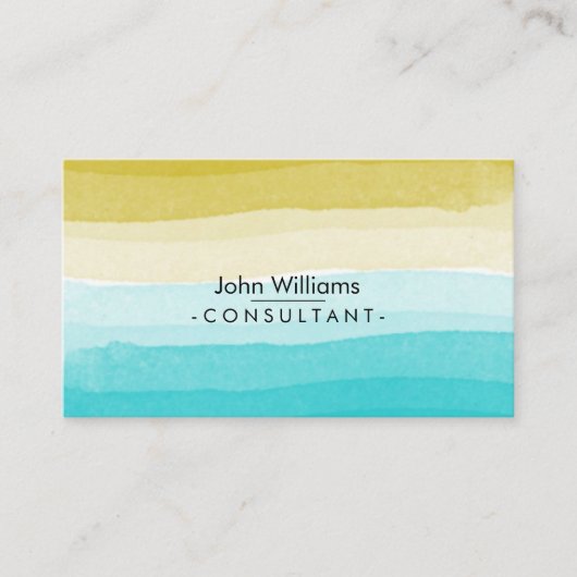 水彩画のモダンの抽象芸術によって絵を描かれるブラシの芸術 名刺 (正面)